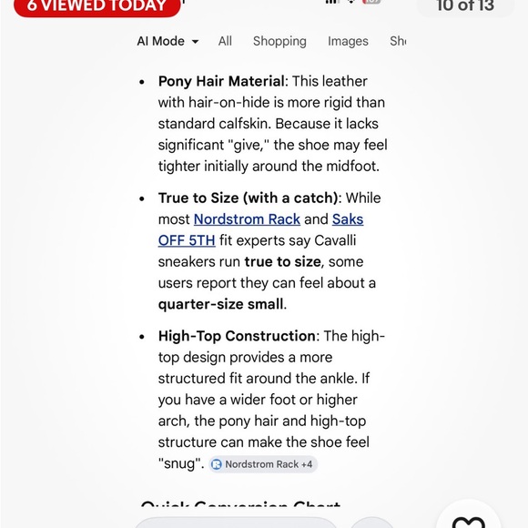 Roberto Cavalli Lightning Bolt Pony Hair High-Top Sneakers Size 41 EUC Run Small - Picture 11 of 12